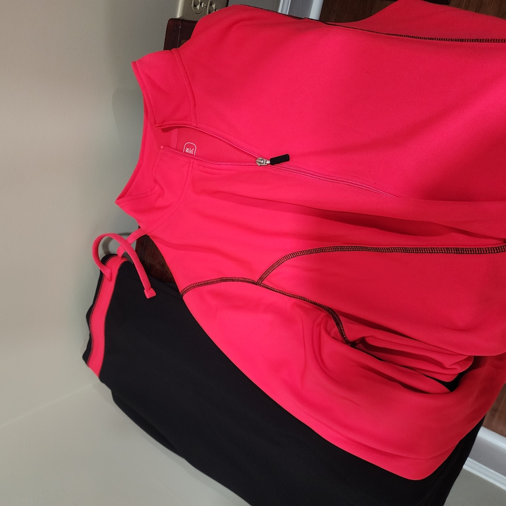 Pink Lightweight Performance Hoodie with Smooth Fabric and Straight Hem